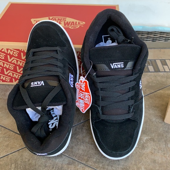 VANS DOCKET SUEDE BLACK/WHITE Men’s - Picture 8 of 16